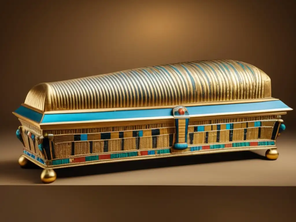 Imagen vintage de los Objetos Funerarios de Tutankamón, una colección fascinante capturada en alta resolución 8k