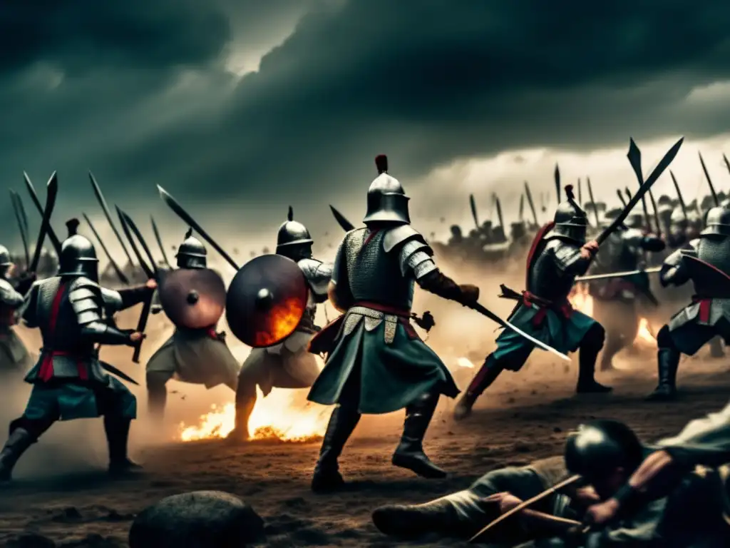 El impacto de las campañas militares en el lenguaje se refleja en esta imagen de una antigua batalla