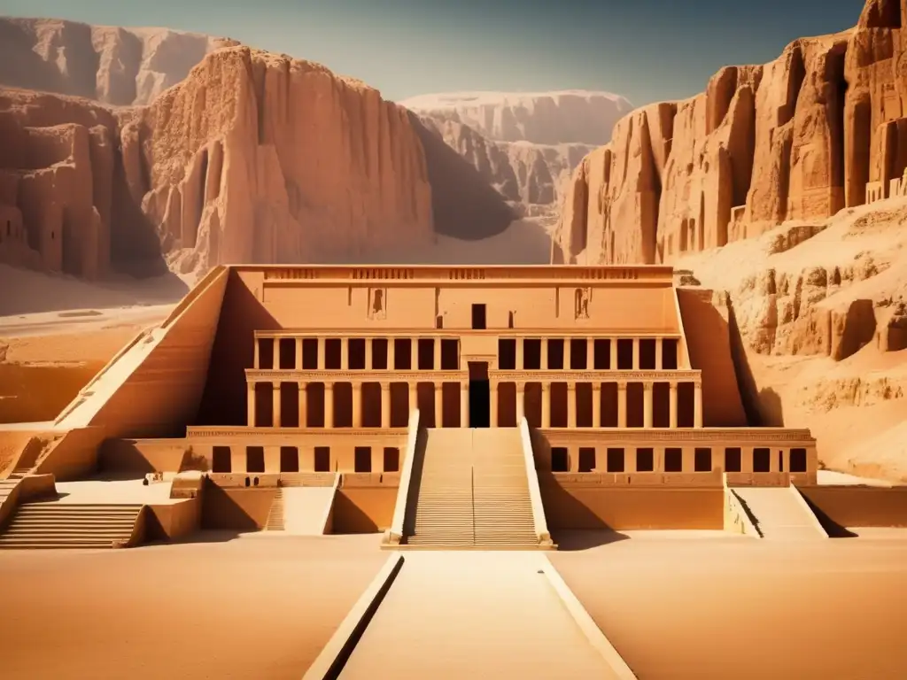 Imponente arquitectura funeraria del Imperio Nuevo en Egipto: el Templo Mortuorio de Hatshepsut