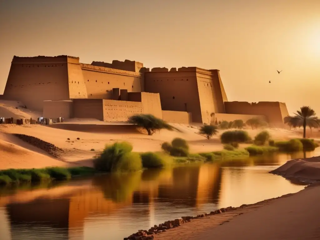 Imponente fortaleza egipcia en el Medio Oriente