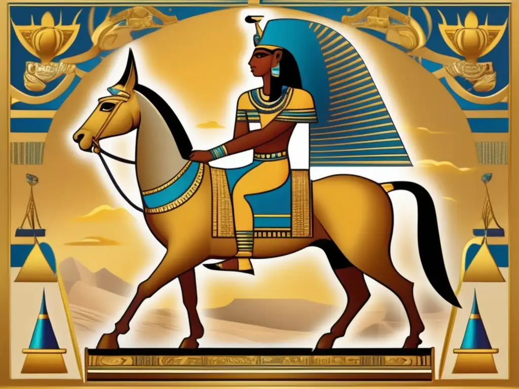 Imponente imagen estilo vintage que retrata la grandeza del reinado de Thutmose III