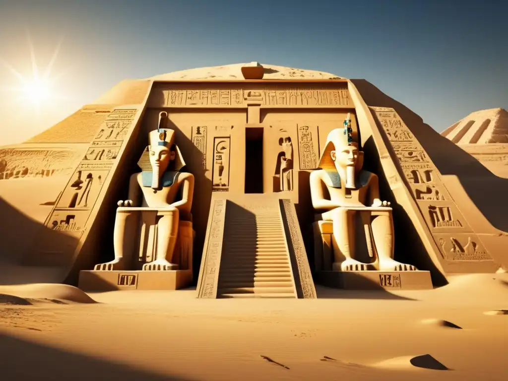 El imponente Templo de Seti I en Abydos, en una imagen ultradetallada 8K