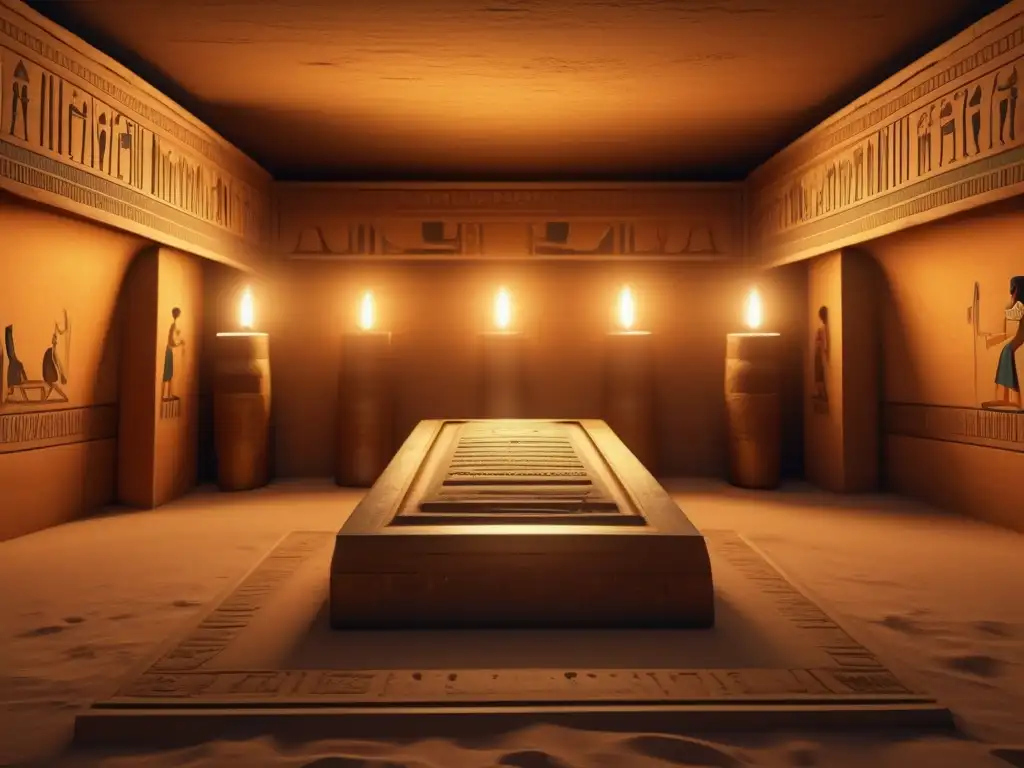 Un impresionante retrato de los rituales funerarios en el Antiguo Egipto: una cámara de entierro antigua con detalles exquisitos