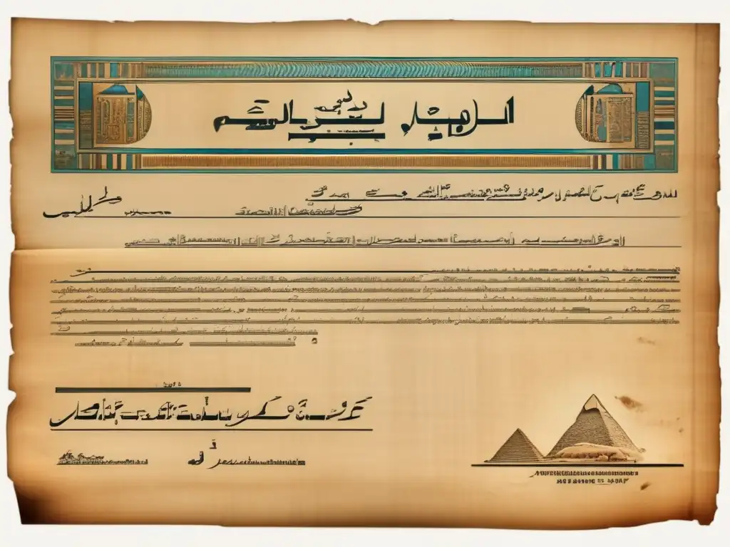 Influencia de la Administración Egipcia capturada en un antiguo documento administrativo de Egipto