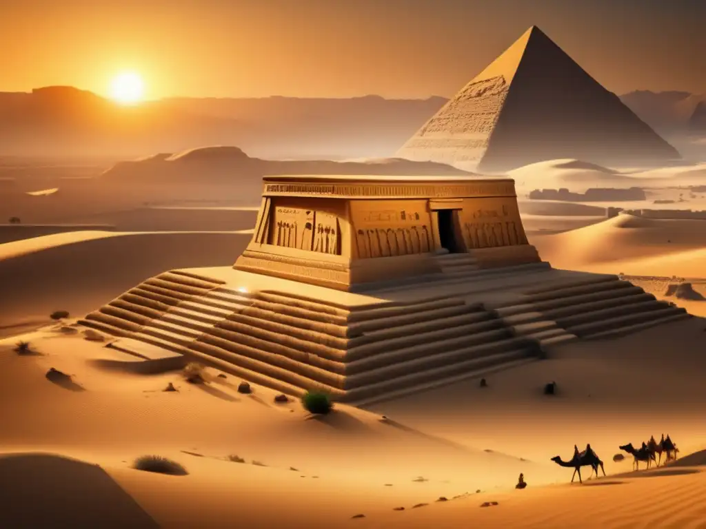 Inmensa imagen en 8k titulada 'El Viaje Eterno' muestra la grandeza del arte funerario egipcio