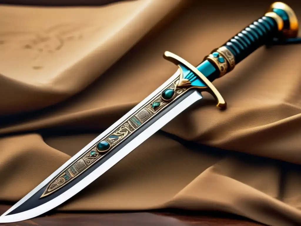 El Khopesh egipcio: significado y uso en una imagen vintage que muestra la elegancia y el poder de esta antigua espada