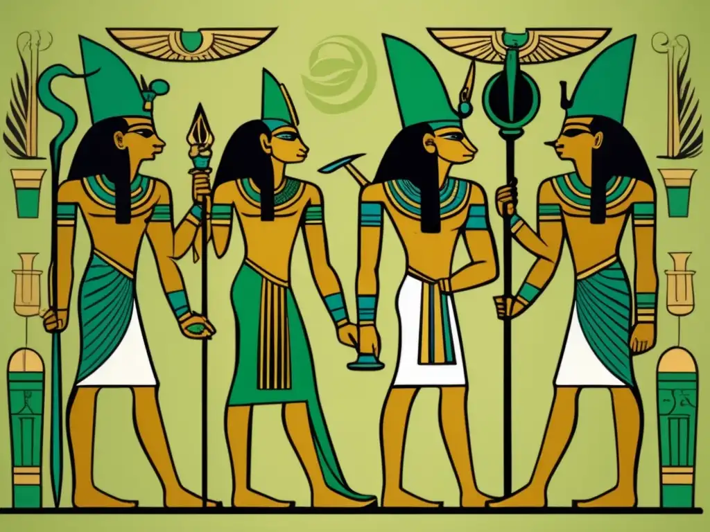 La lucha eterna entre el bien y el mal en el mito egipcio, representada por Osiris y Set, dioses antiguos