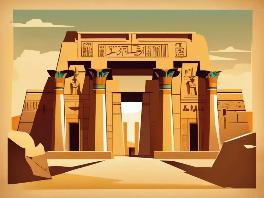 La majestuosa entrada al Templo de Karnak en Luxor, Egipto