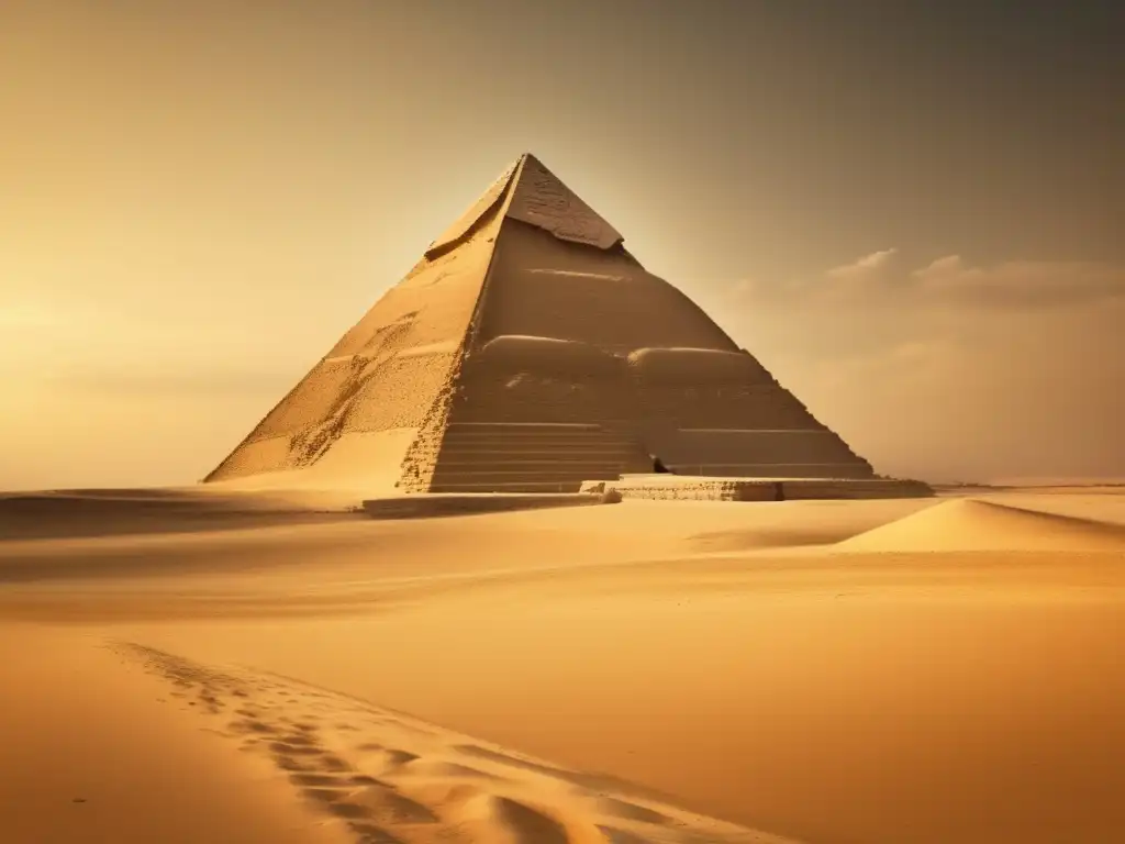 La majestuosa Pirámide de Meidum evoca la evolución del diseño arquitectónico en un paisaje desértico de gran relevancia histórica