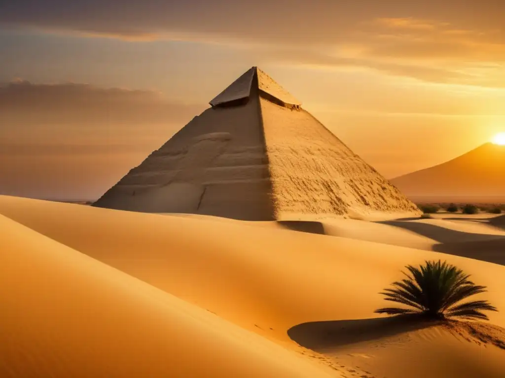 La majestuosa Pirámide de Meidum en Egipto, con su exterior de piedra caliza desgastada por el tiempo