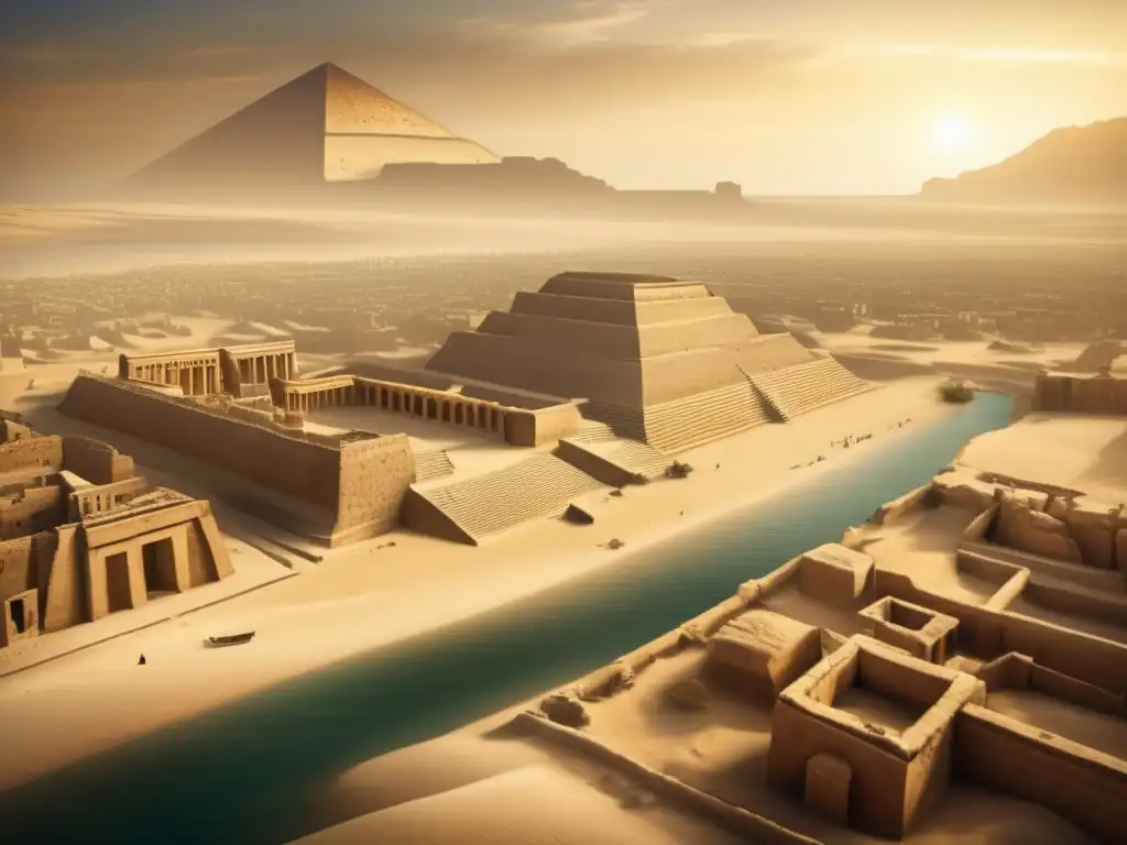La majestuosidad de la antigua ciudad de Tebas, capital de la Dinastía Ramésida en Egipto, emerge en esta imagen de alta resolución