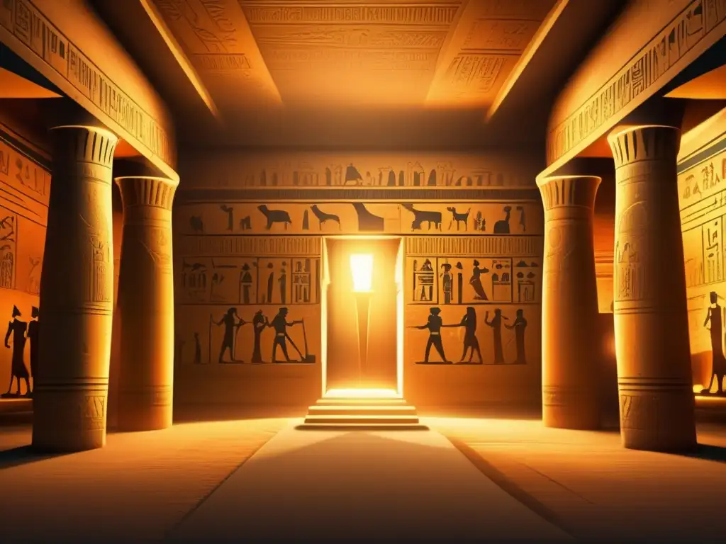La majestuosidad de la arquitectura funeraria del Imperio Nuevo Egipto cobra vida en esta imagen