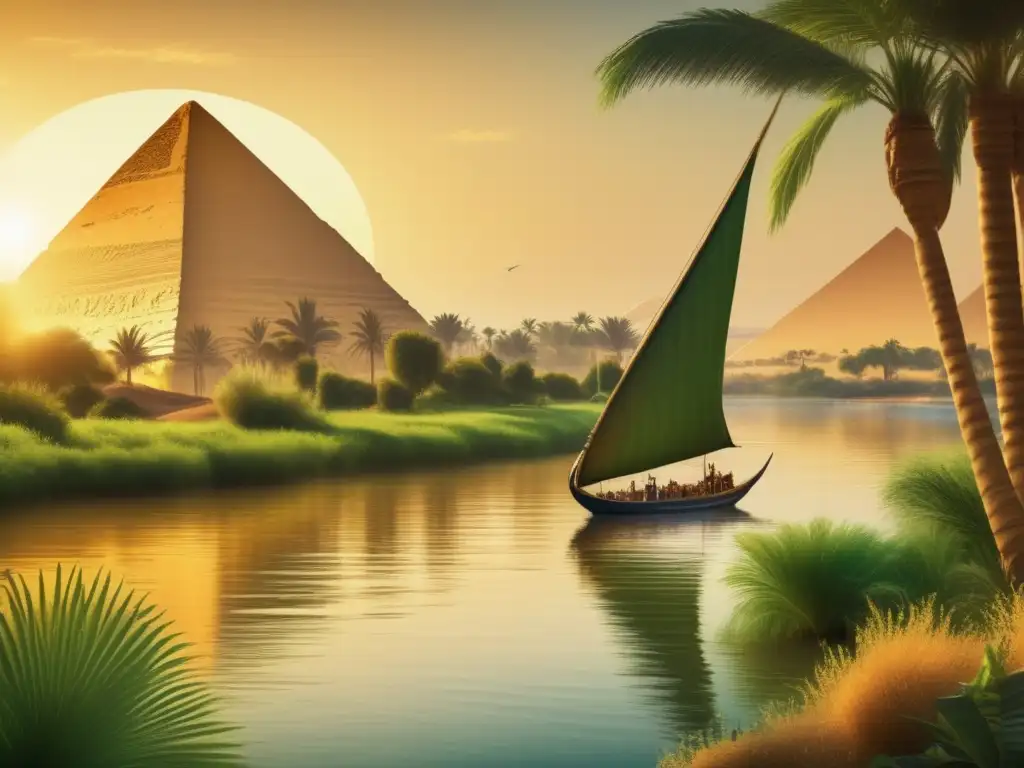 La majestuosidad del Nilo en Egipto, fuente de vida y prosperidad