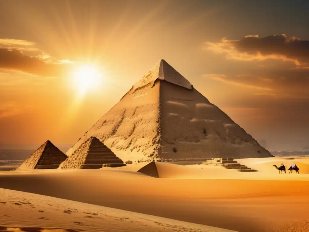 La majestuosidad milenaria de la Gran Pirámide de Giza se revela en esta imagen detallada