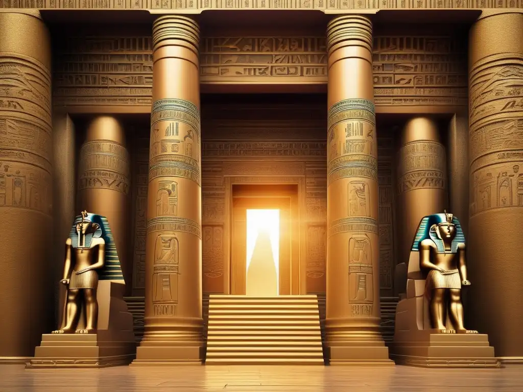 La majestuosidad del reinado de Akenatón en la mitología egipcia se refleja en esta impresionante imagen vintage