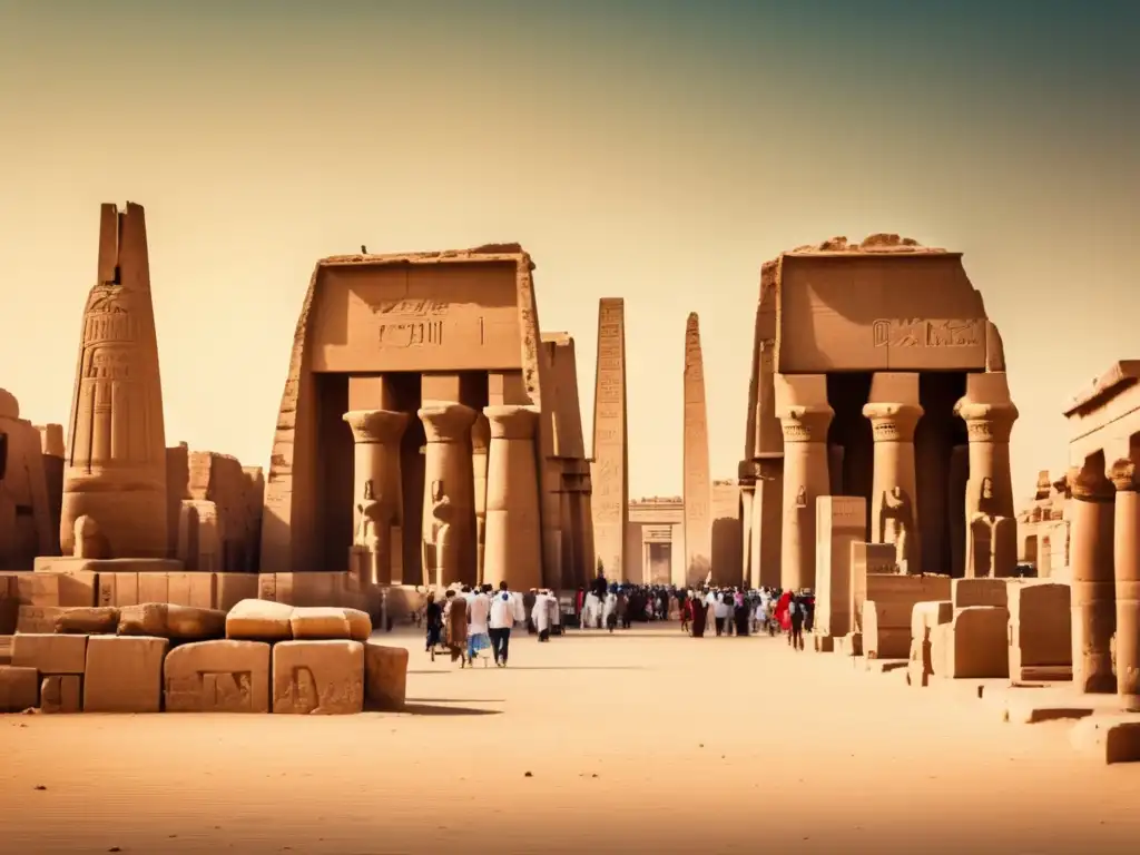 La majestuosidad del Templo de Karnak en Tebas, durante el Festival de Opet