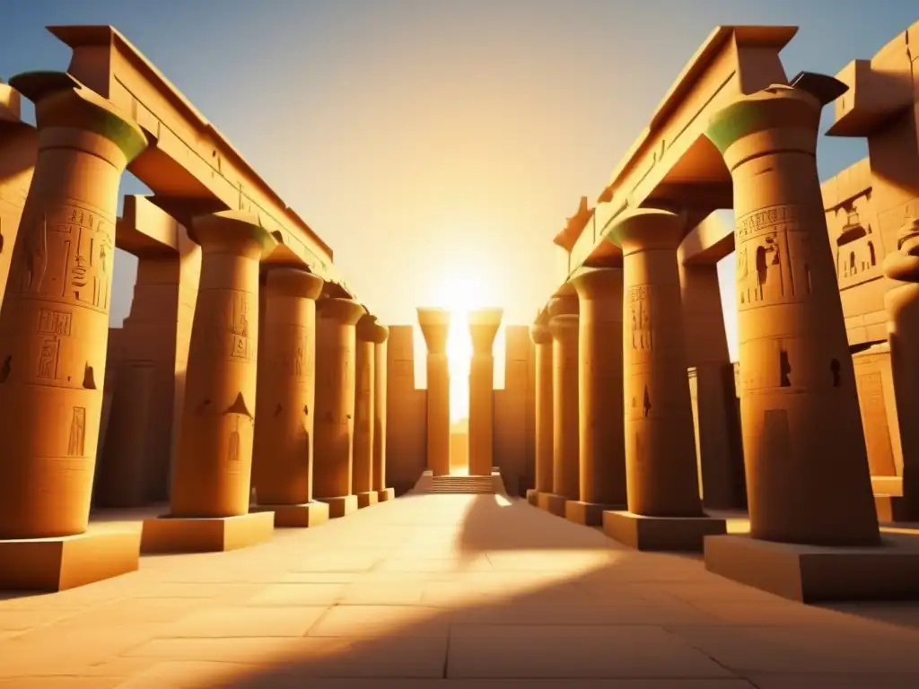 La majestuosidad del Templo de Karnak durante el Imperio Nuevo de Egipto