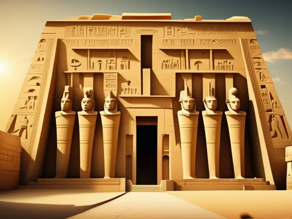 La majestuosidad del templo Medinet Habu de Ramsés III, con sus imponentes estructuras y detalles arquitectónicos intrincados