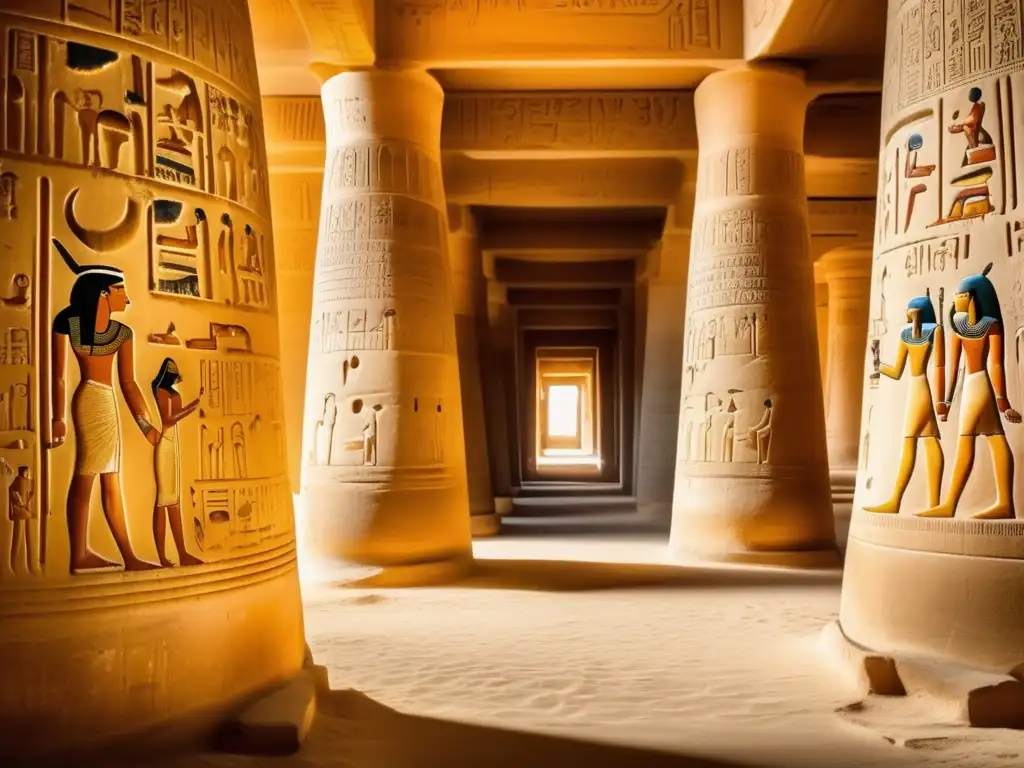 La majestuosidad del Templo de Seti I en Abydos, Egipto