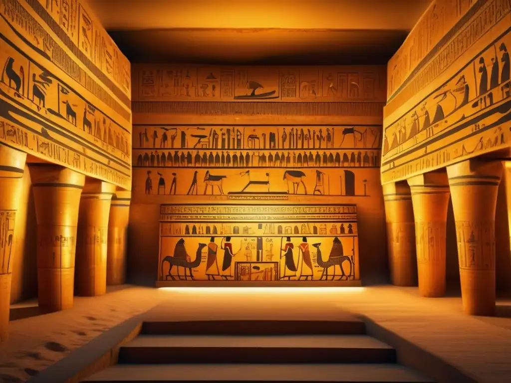 Explora la majestuosidad del Valle de los Reyes: la tumba de Ramsés II, con sus jeroglíficos y detalles intrincados