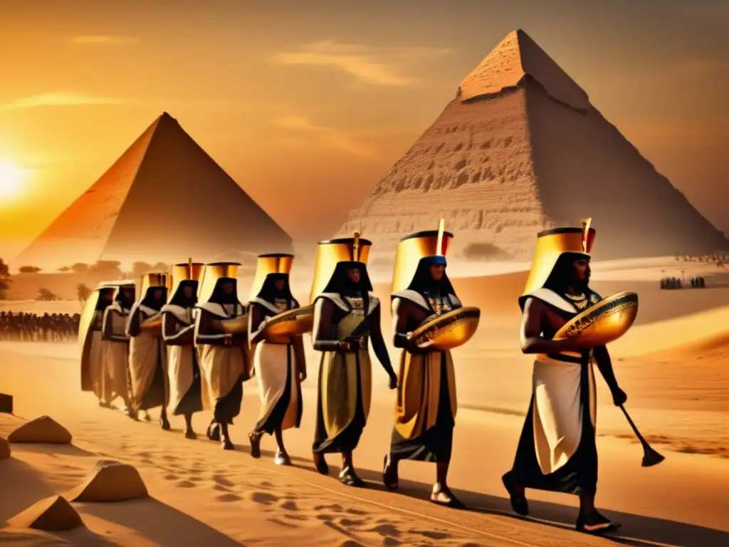 Un majestuoso cortejo fúnebre en el Antiguo Egipto