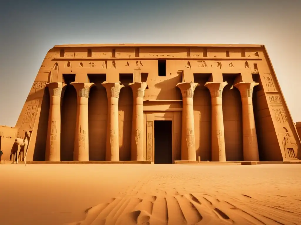 El majestuoso Templo de Horus en Edfu muestra su grandiosidad y arquitectura intricada