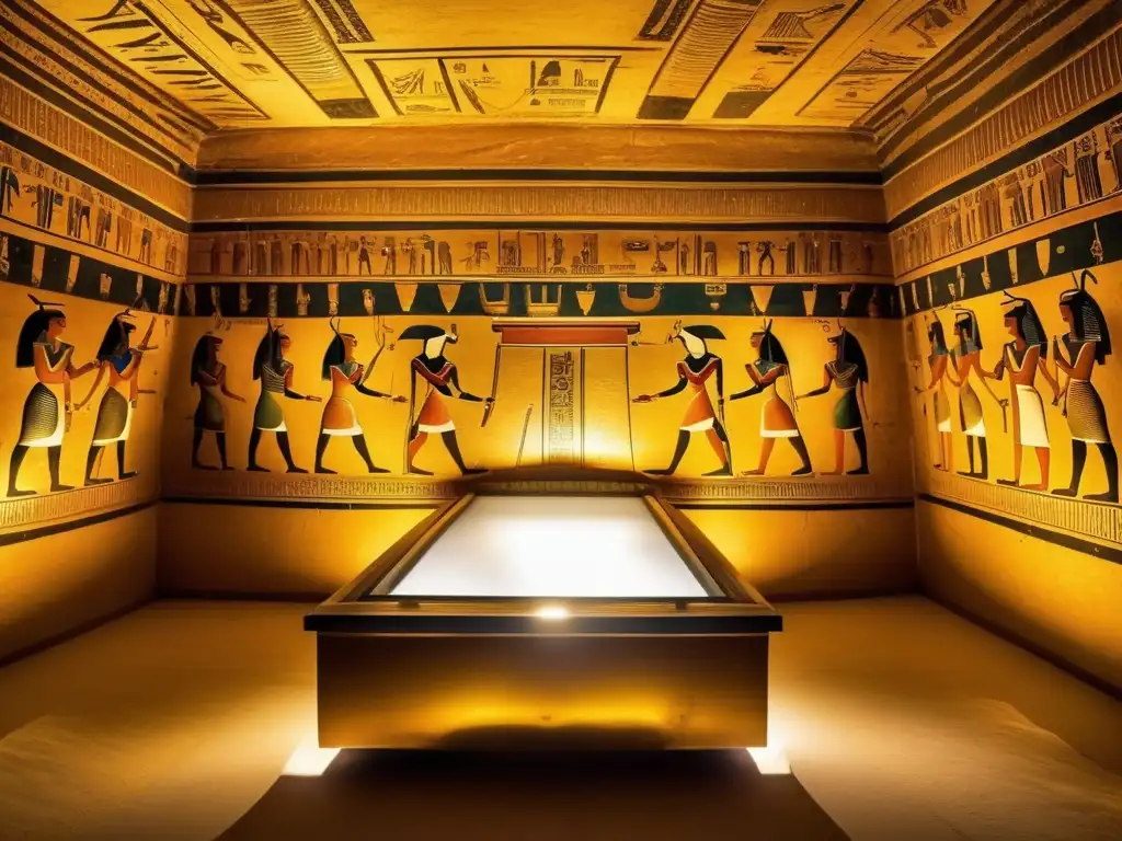 Maravilla eterna en la tumba de Tutankamón en el Valle de los Reyes