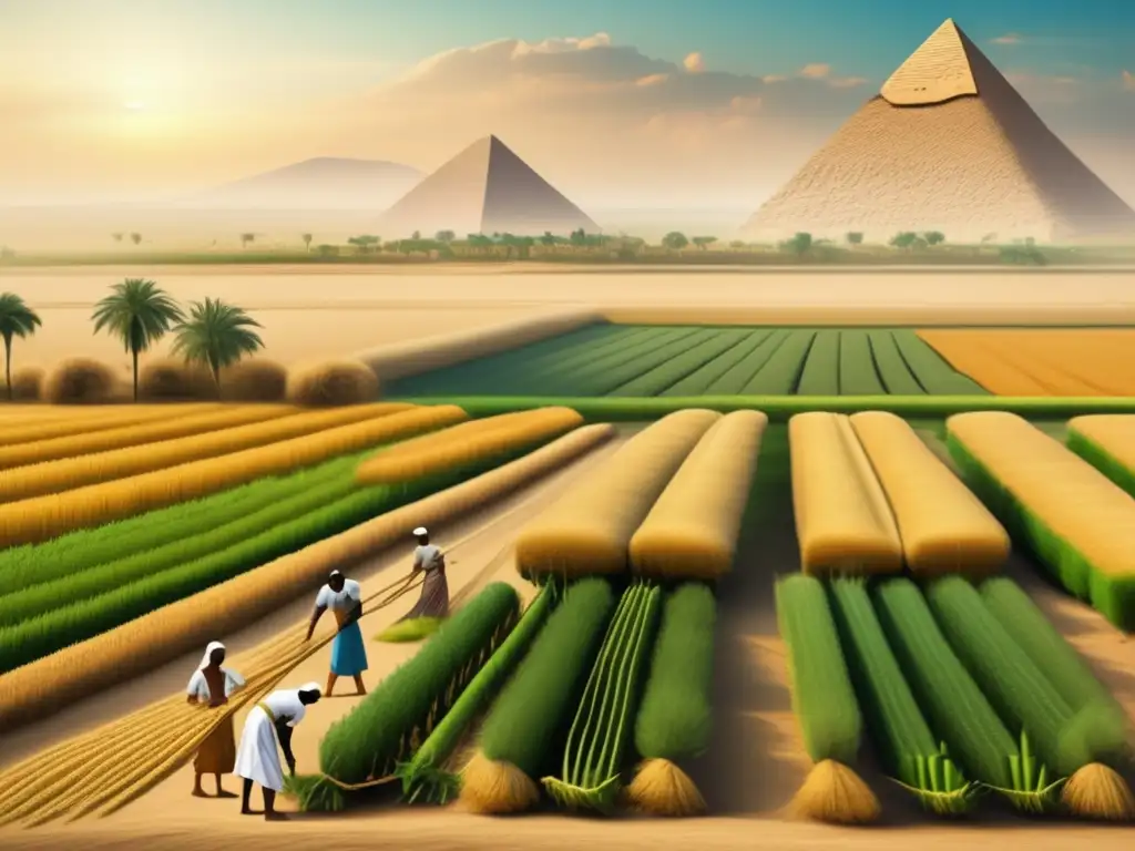 Maravillosa imagen vintage muestra la revolución agrícola en el Antiguo Egipto