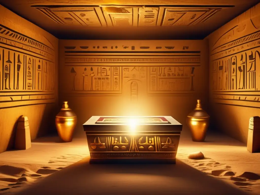 Misterio y encanto en una cámara subterránea egipcia