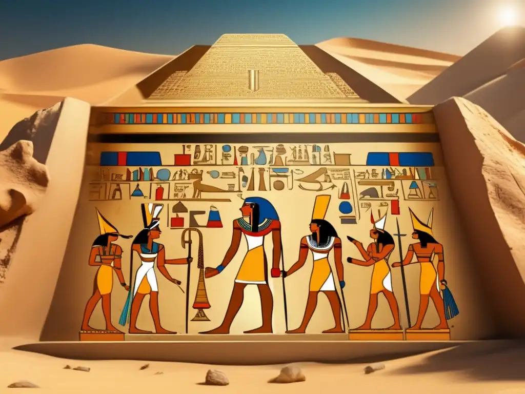 Descubre el misterio y la grandeza de la tumba de un faraón egipcio, adornada con piedras preciosas en Egipto
