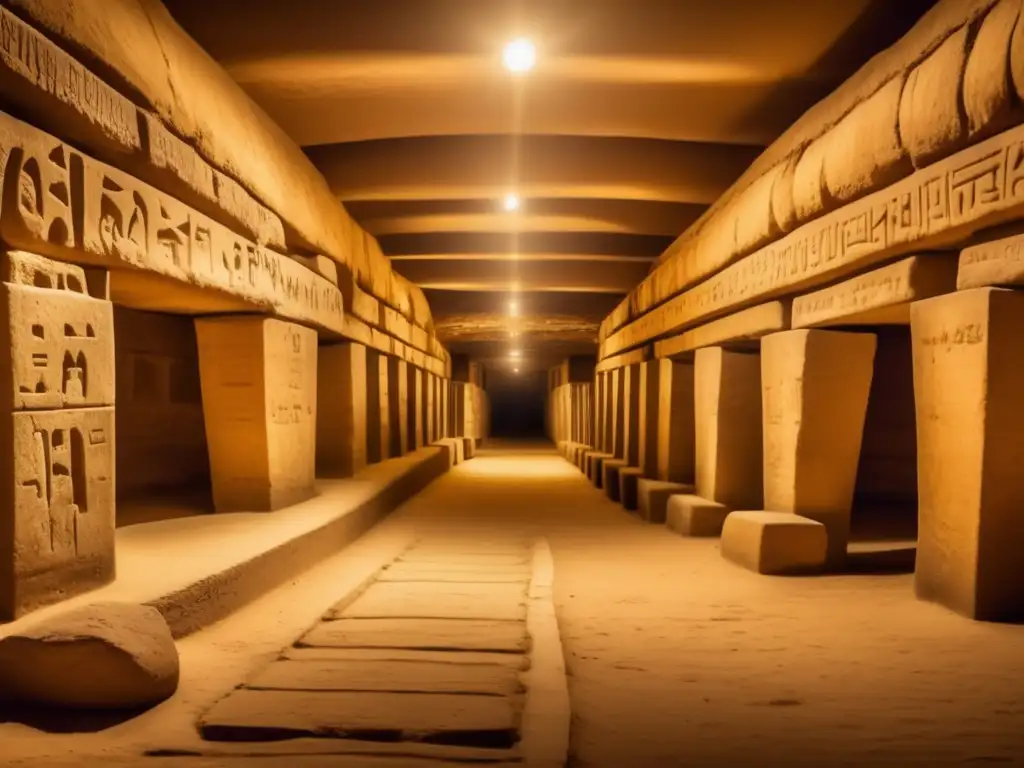 Misteriosas catacumbas de Saqqara, donde la mitología antiguo Egipto cobra vida en intrincadas carvings e intrigantes hieroglyphics