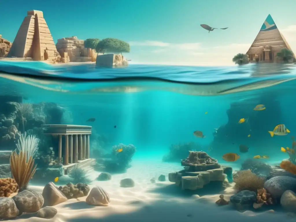 Explora las misteriosas reliquias sumergidas del intercambio Egipto Mediterráneo en aguas turquesa cristalinas