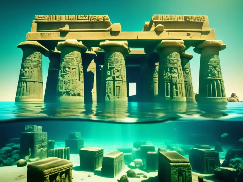 Los misteriosos templos sumergidos de Heracleion, revelando la belleza perdida entre las ruinas bajo el agua