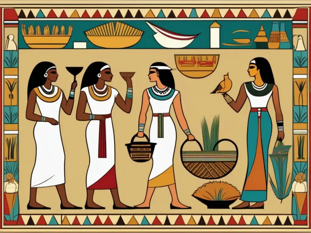 Mujeres egipcias en el periodo intermedio, destacando su importancia en sociedad