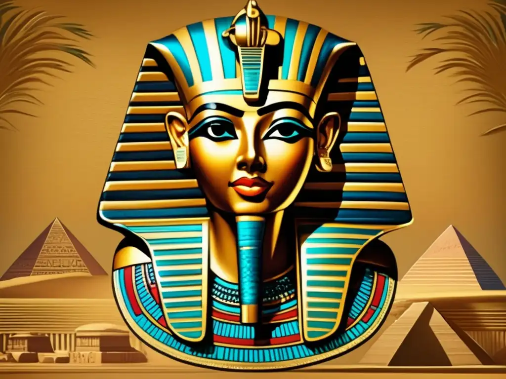 Obra de arte egipcia vintage del Imperio Nuevo: una visión cautivadora de la Estética del Imperio Nuevo en Egipto
