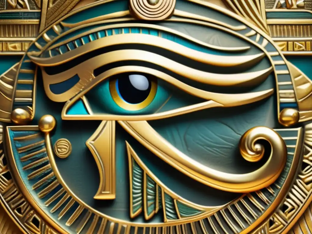 El Ojo de Horus: amuleto dorado con significado oculto, poder protector y belleza antigua