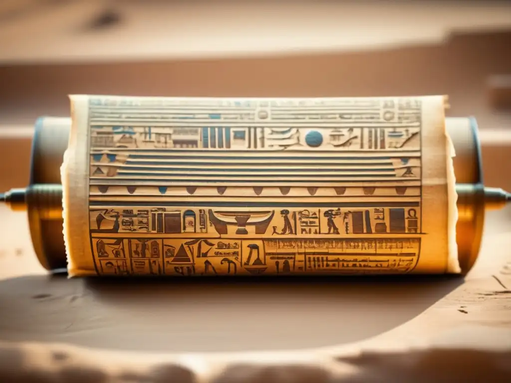 Un papiro antiguo desenrollado muestra la administración faraónica en papiros revelados