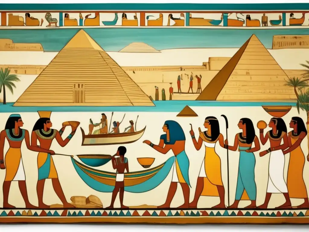 Una pintura mural antigua de Egipto revela los secretos de la longevidad y la dieta en el Nilo