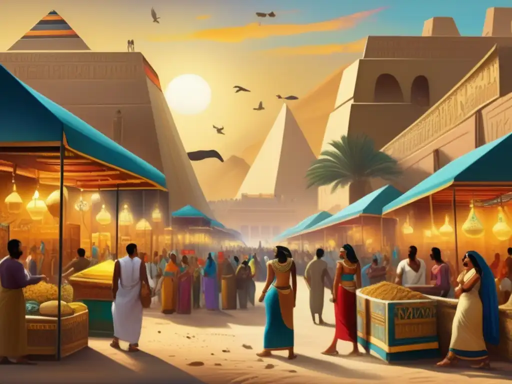 Una pintura vintage exquisita que muestra el legado de la pintura egipcia en la actualidad