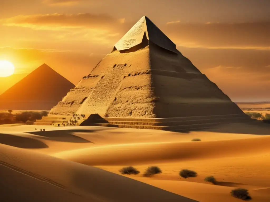 La Pirámide de Meidum se alza majestuosa en el desierto, mostrando su diseño evolucionado y controversias