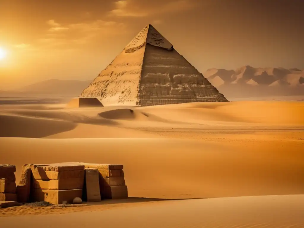 La Pirámide Olvidada de Lahun emerge majestuosamente en el desierto egipcio