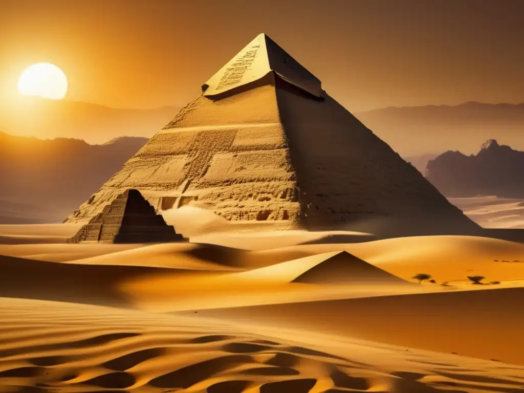 La Pirámide Olvidada de Lahun, imponente en medio de las arenas doradas del desierto