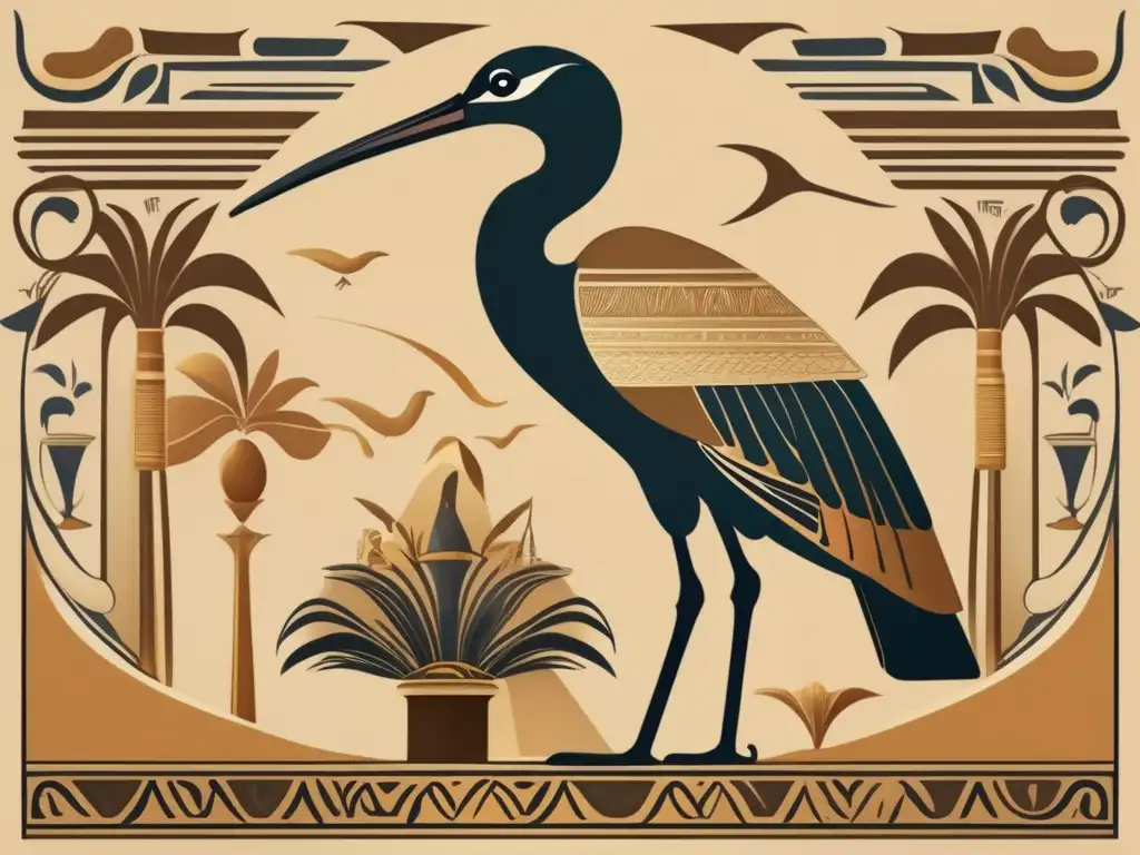 Descubre el significado de las criaturas jeroglíficas de Egipto en esta ilustración vintage