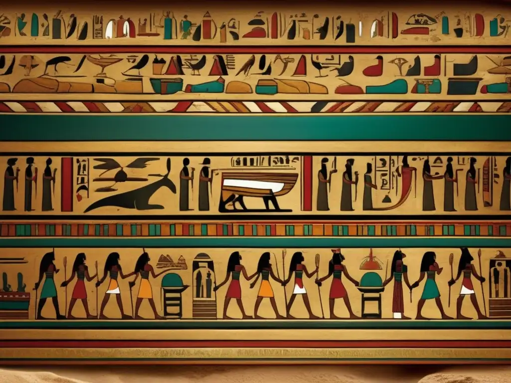 Descubre el simbolismo en pinturas de cámaras funerarias egipcias