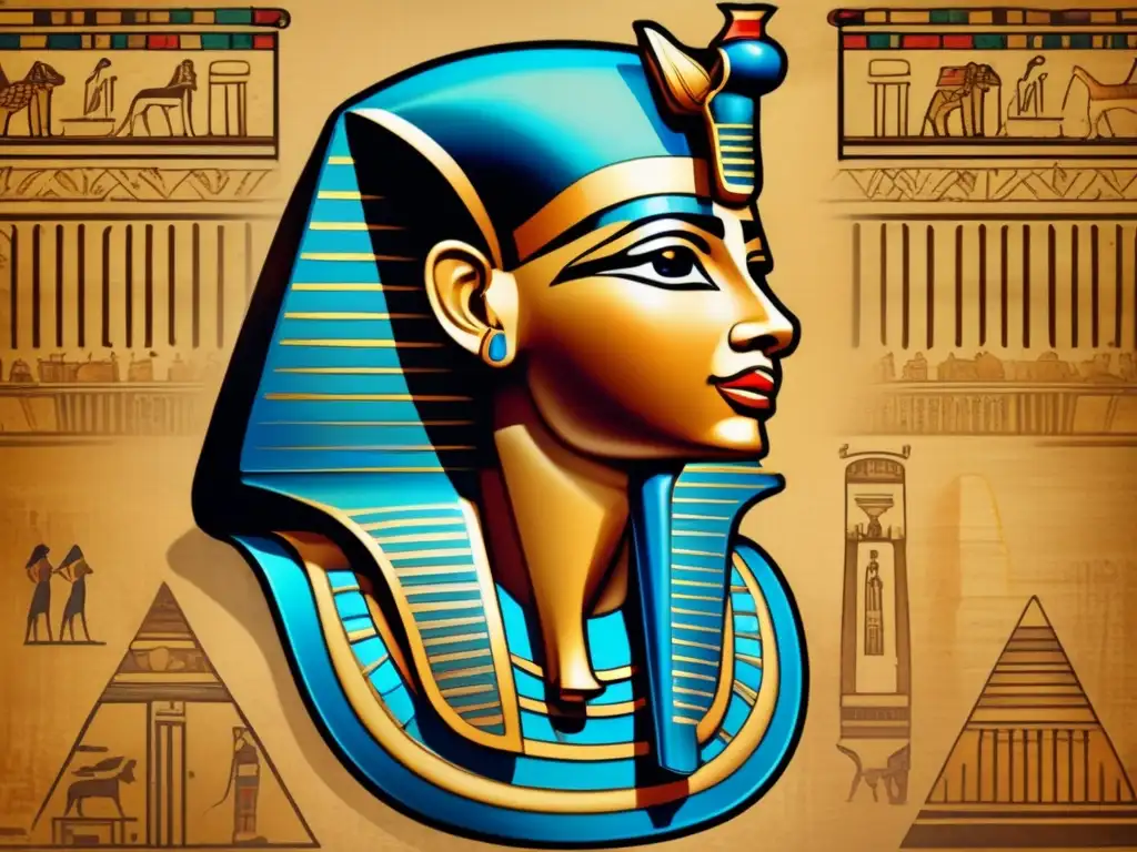 Símbolos en el arte egipcio del Imperio Nuevo: Imagen detallada y hermosa que muestra la iconografía del antiguo Egipto