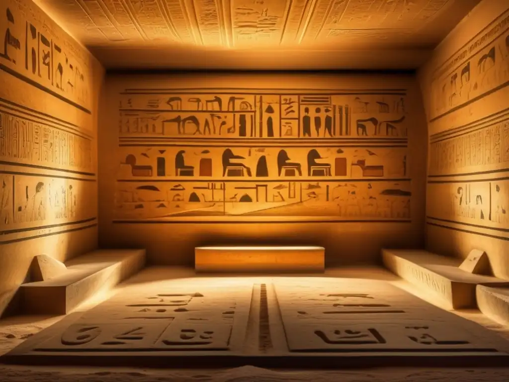 Explora las tumbas antiguas de Egipto en Saqqara, donde los misterios del pasado se revelan en la penumbra y los secretos se ocultan en cada detalle