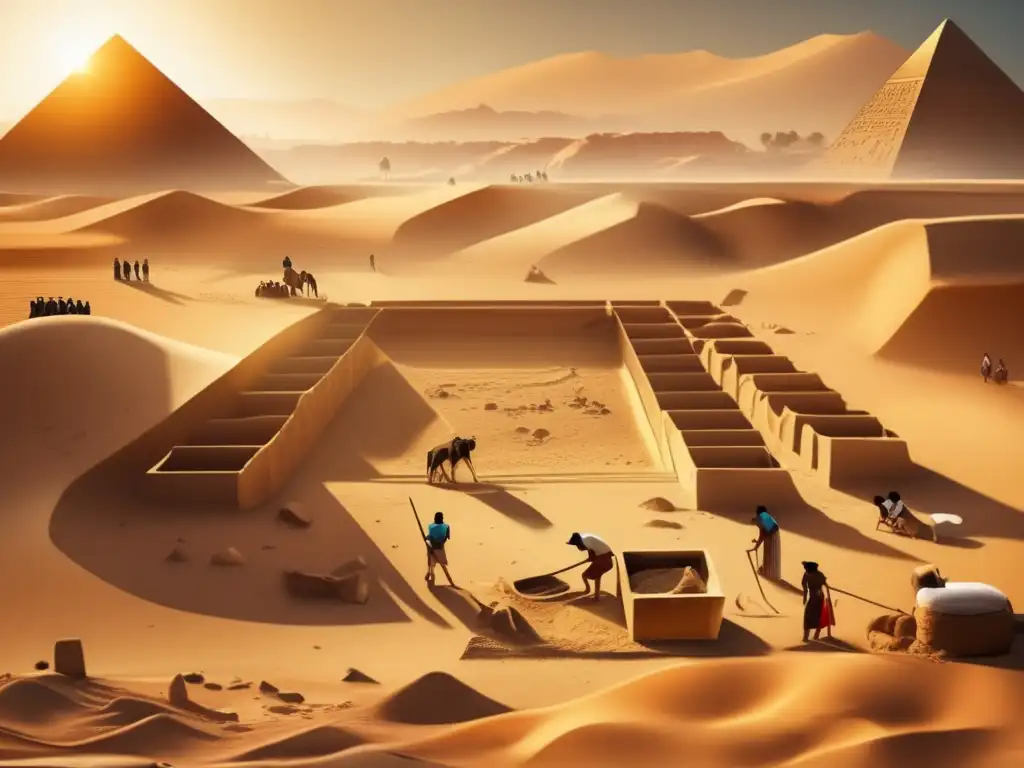 Últimas excavaciones historia egipcia: Bajo la cálida luz dorada, arqueólogos desvelan secretos ancestrales entre arena y jeroglíficos misteriosos