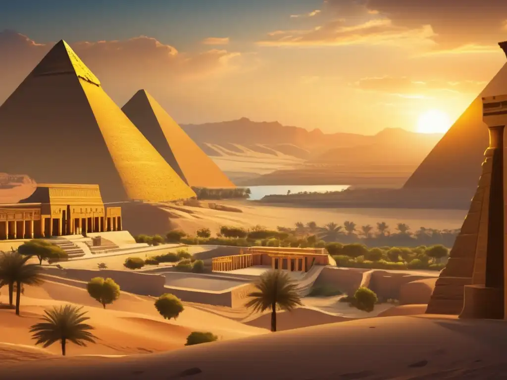 El Valle de los Reyes: Mitología egipcia cobra vida en esta imagen de atardecer