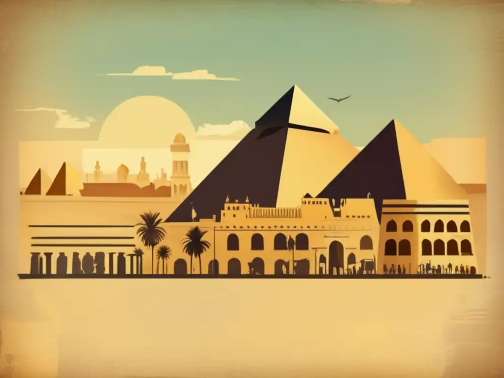 Un viaje por la arquitectura de asentamientos en Egipto, desde antiguas casas de ladrillo hasta majestuosas pirámides y palacios