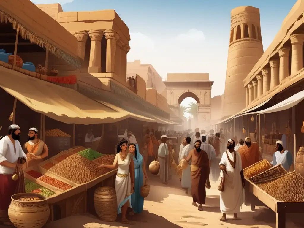 Un vibrante enclave comercial en Maadi, Egipto durante el Periodo Predinástico